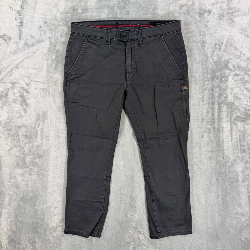 Guess‎ Classic Coated Cropped Pants Women's Size 31 Gray Pants